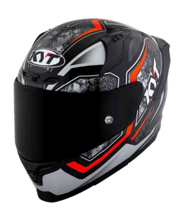 KYT Striker 2V #01 Gloss Black Red Helmet