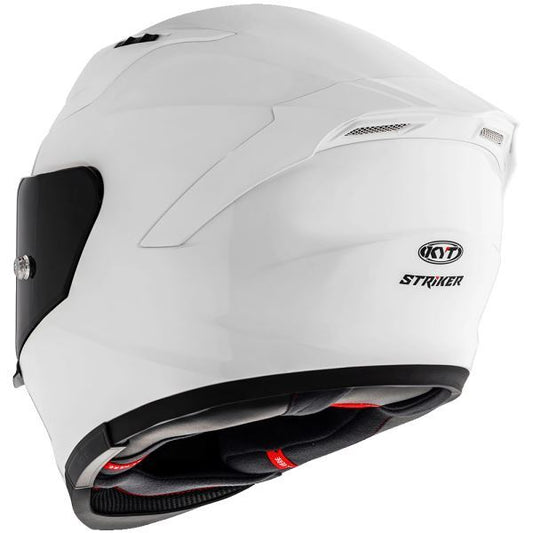 KYT Striker 2V Plain Gloss White Helmet