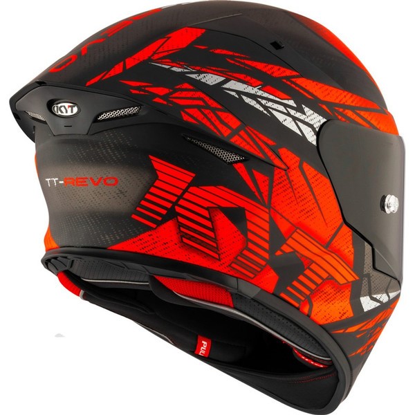KYT TT-Revo Combustion Gloss Black Red