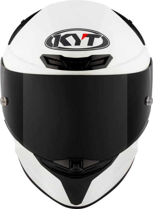 KYT TT Revo Plain Crystal White Matt-Helmet