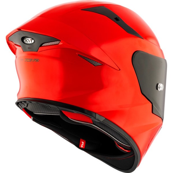 KYT TT-Revo Plain Gara Red Glossy Helmet