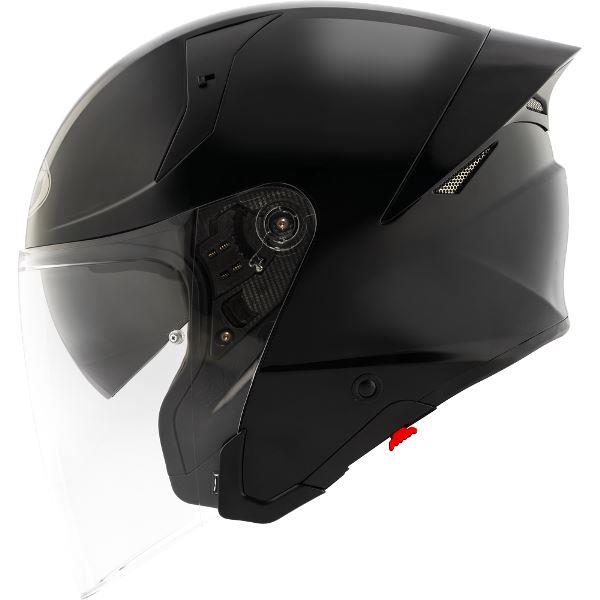 KYT TTR-JET Plain Black - Helmet