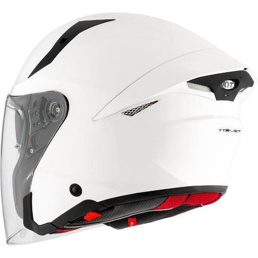 KYT TTR-JET Plain White - Helmet