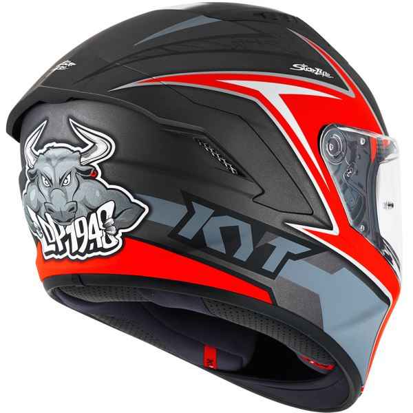 KYT NFR Mindset Matt Anthracite Red Helmet