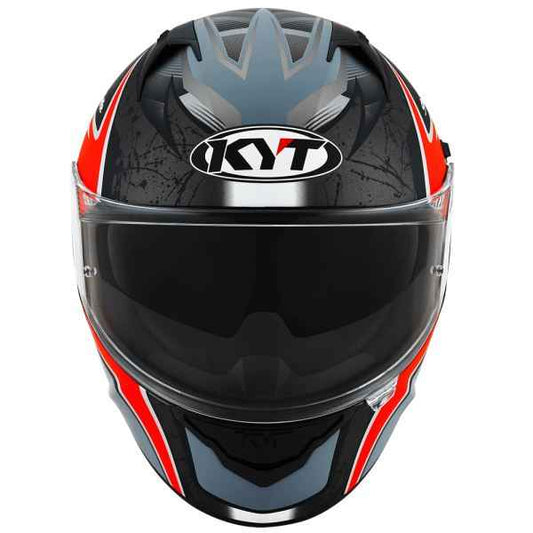 KYT NFR Mindset Matt Anthracite Red Helmet