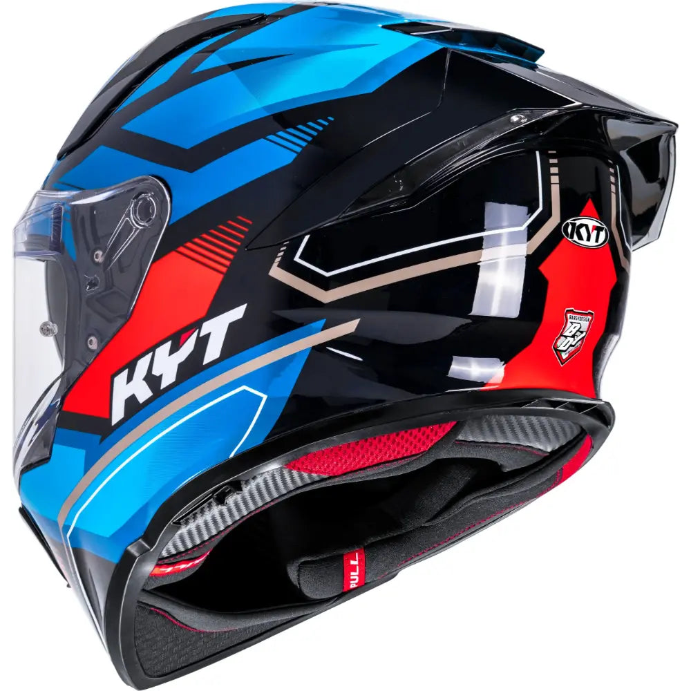 KYT R2R Pro Parsec Gloss Black/Blue/Red - Helmet