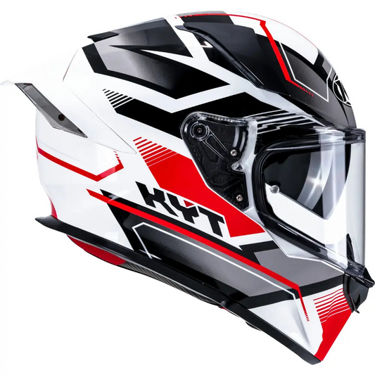 KYT R2R Pro Parsec Gloss White/Red - Helmet
