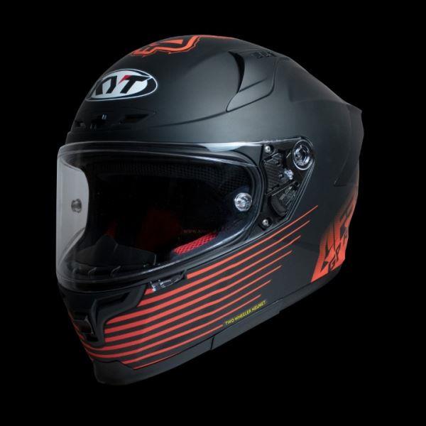 KYT Striker 2V AF37 Livery Matt Black Red Helmet