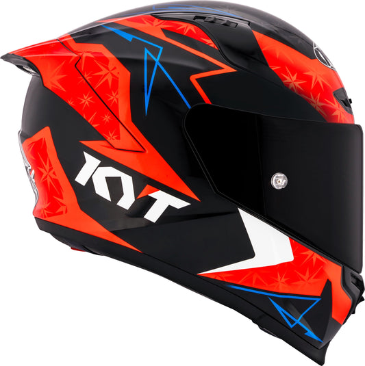 KYT Striker Fernandez Replica Gloss Black Red - Helmet