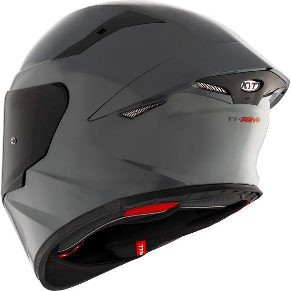 KYT TT Revo Plain GRL Grey Gloss-Helmet