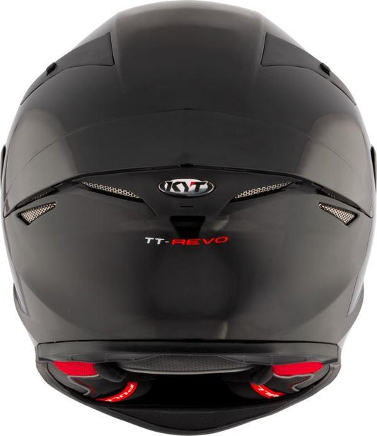 KYT TT Revo Plain Gloss Black Helmet