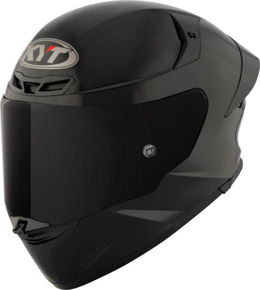 KYT TT Revo Plain Gloss Black Helmet