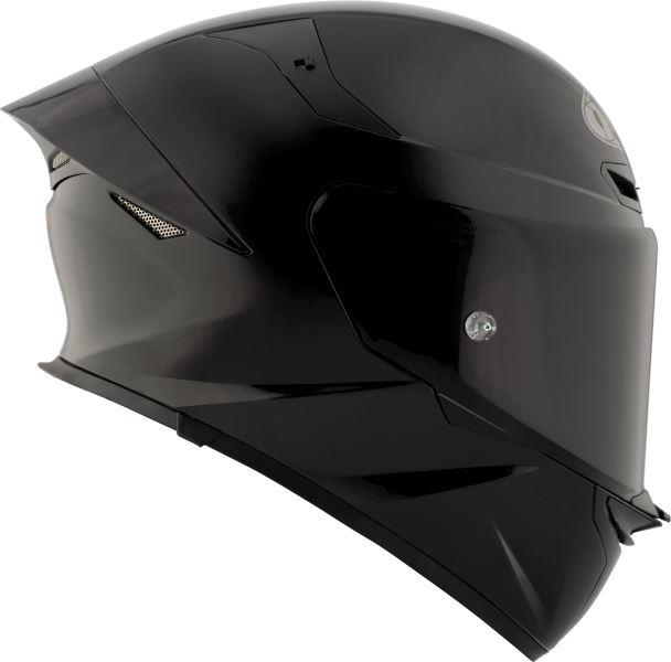 KYT TT Revo Plain Gloss Black Helmet