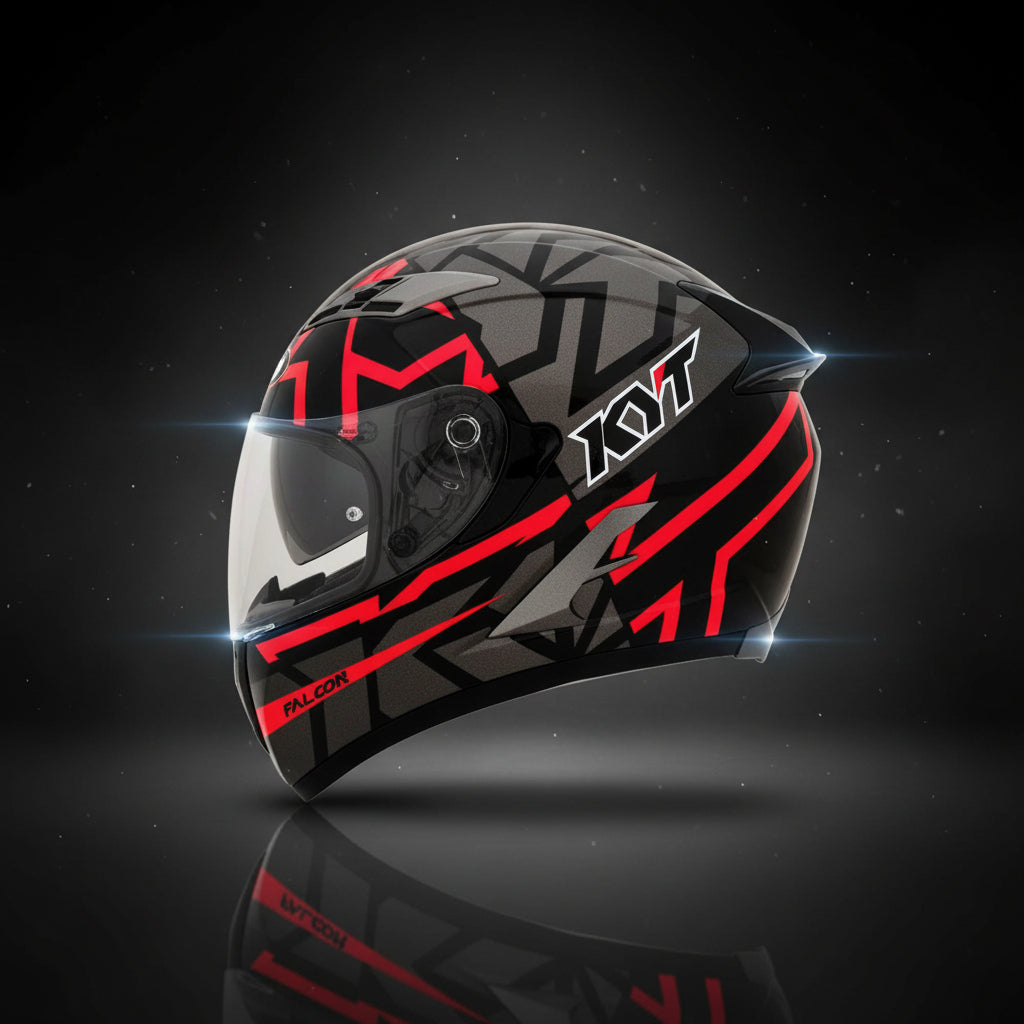 KYT Vendetta 2 Faster Red Gloss Helmet