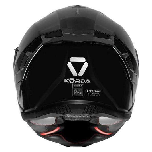 Korda Shockwave Solid Gloss Helmet - Gloss Black - Riders Junction