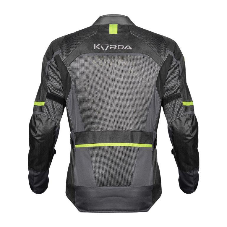Korda Summit Riding Jacket - Grey & Fluorescent Green