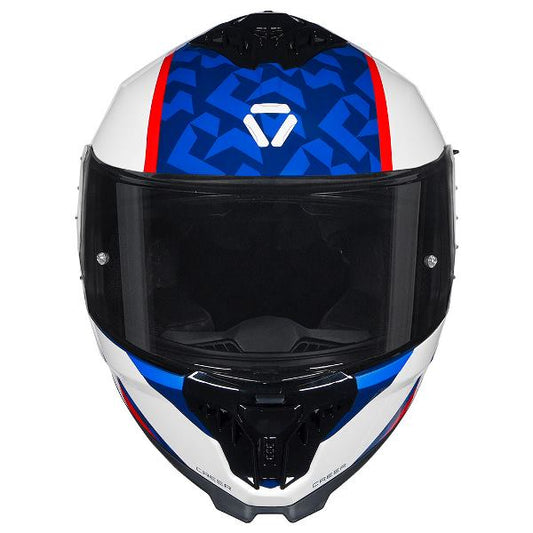 Korda Neo Creer Helmet (Gloss White Red & Blue)
