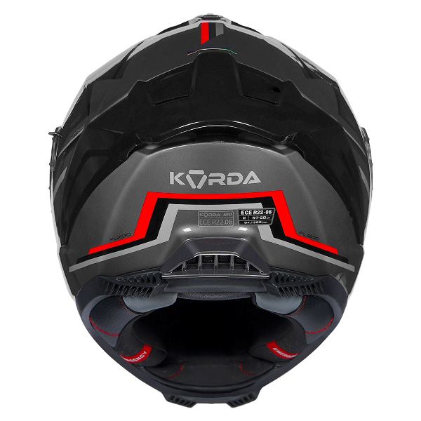 Korda Neo Fuego Helmet (Gloss Black & Red)