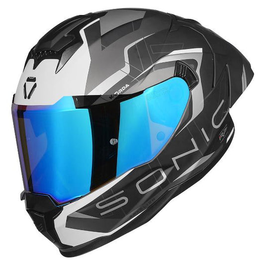 Korda Sonic GP Roadlion Helmet (Matt Black & Grey)