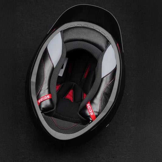 Korda Sonic GP Roadlion Helmet (Matt Black & Red)