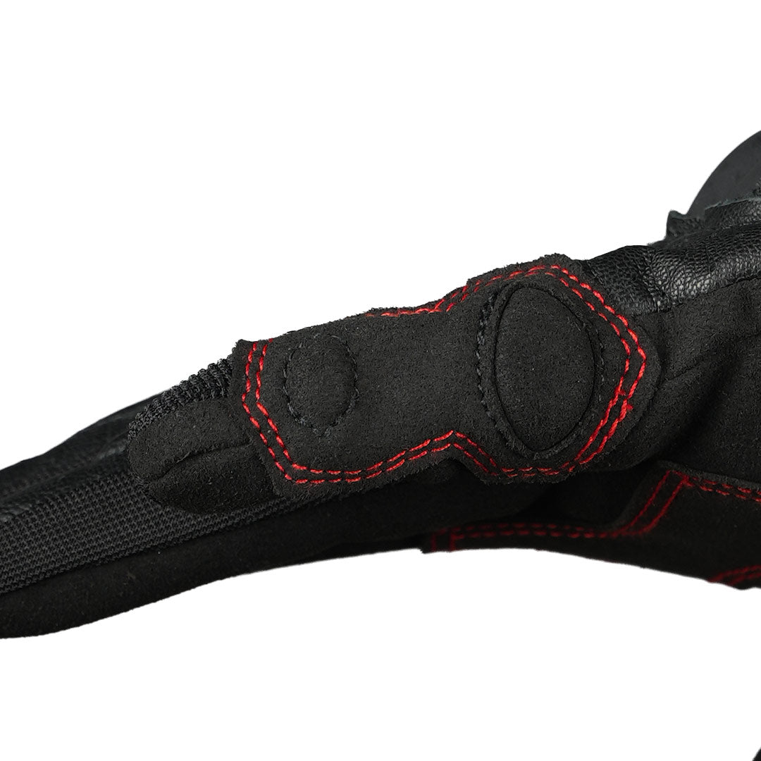 Korda Triad Riding Gloves With Super Fabric - Black & Red
