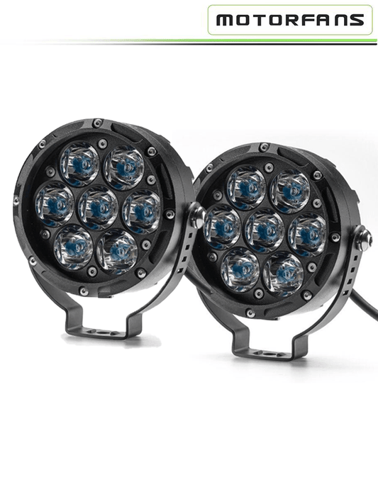 Motorfans L7 65W Fully Dimmable 6500K 7500LM Spot Beam LED Auxiliary Light - Spot - Riders Junction