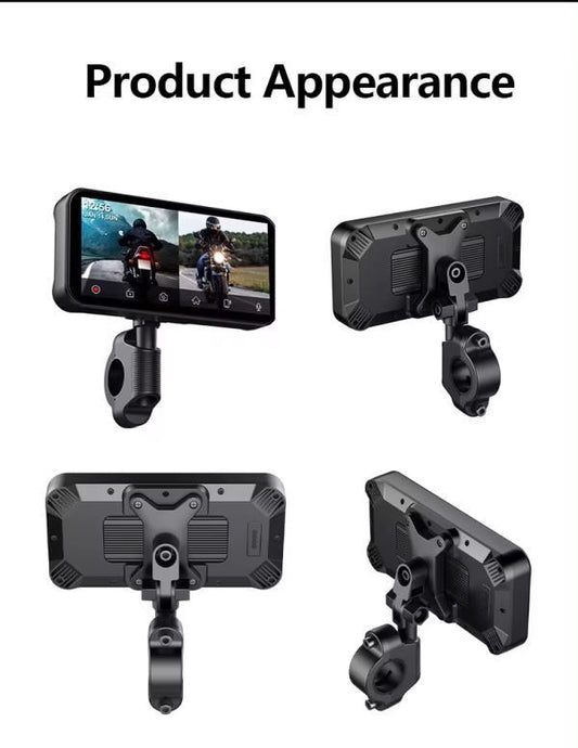 LBC Moto-Display Only Model S3P Lite 6.25 inch Motorcycle Navigation with Carplay 2K HD Screen Only with Handlebar Remote