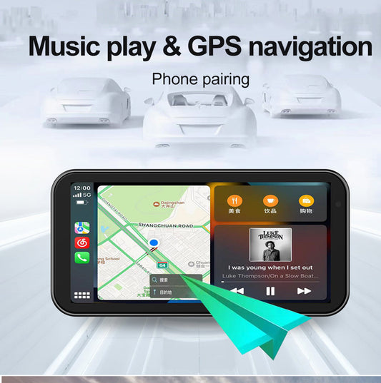 LBC Moto-Universal S3 Elite 6.25-inch Motorcycle Navigation System with Apple CarPlay, 2K HD Screen, GPS, Camera Remote, and TPMS