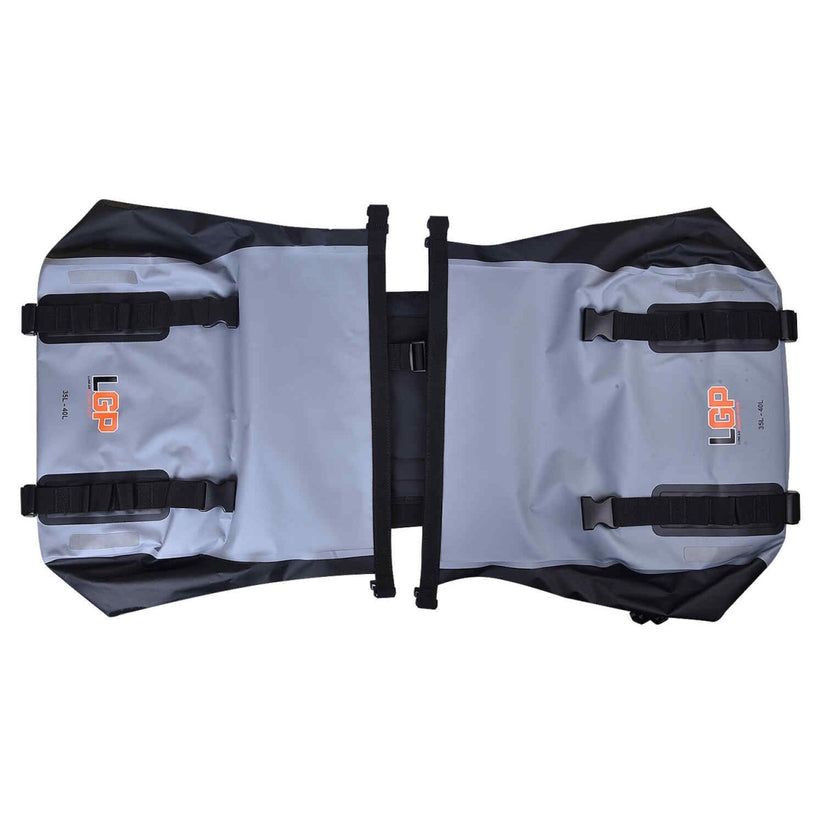 LGP Motorcycle Saddle Bags 35L × 2 (Grey) - PB0003