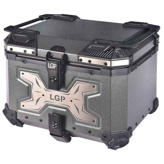 LGP Top Box 45L Gray Wrinkles Gray With Backrest - LGPT0092