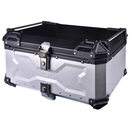 LGP Top Box 80L Silver Type X With Backrest - LGPT0072