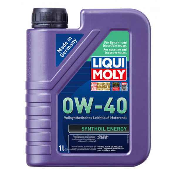 Liqui Moly Synthoil Energy 0W40 Fully Synthetic Engine Oil - 1 L