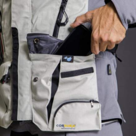 LS2 Apollo Riding Jacket - Black Dark Grey H-v Yellow