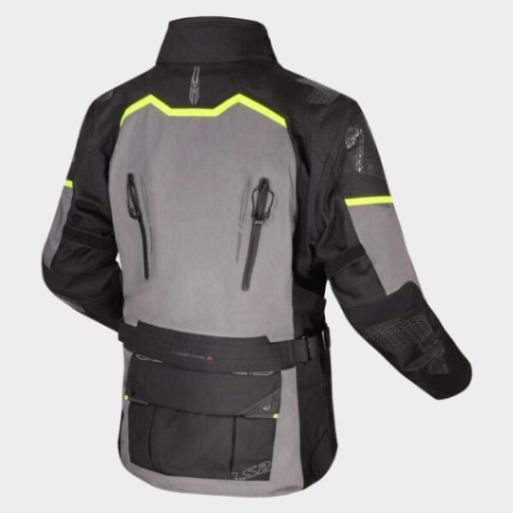 LS2 Apollo Riding Jacket - Black Dark Grey H-v Yellow