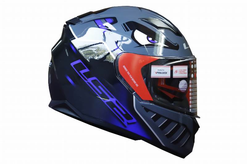 LS2 FF320 Badas Matt Black Blue - Helmet
