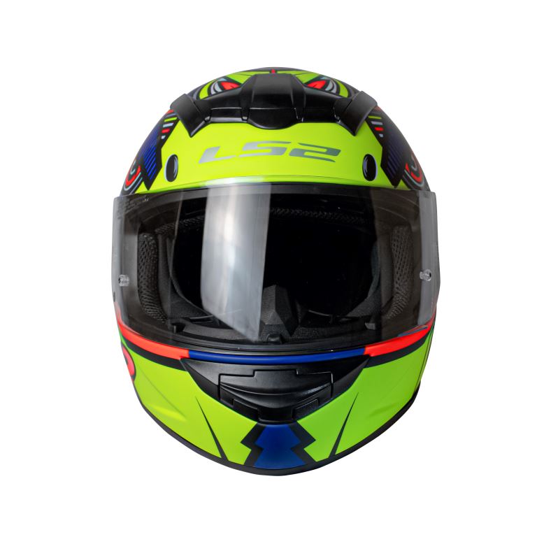 LS2 FF352 Rookie Khan Matt Navy Blue Hi-viz Yellow - Helmet