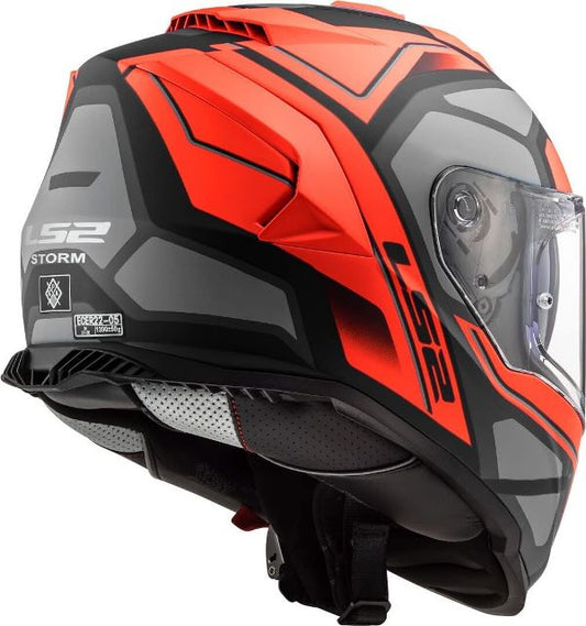 LS2 FF800 Storm II Faster Titanium Red Matt Helmet