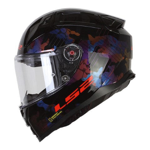 LS2 FF811 Vector II Kamo Gloss Black Blue - Helmet