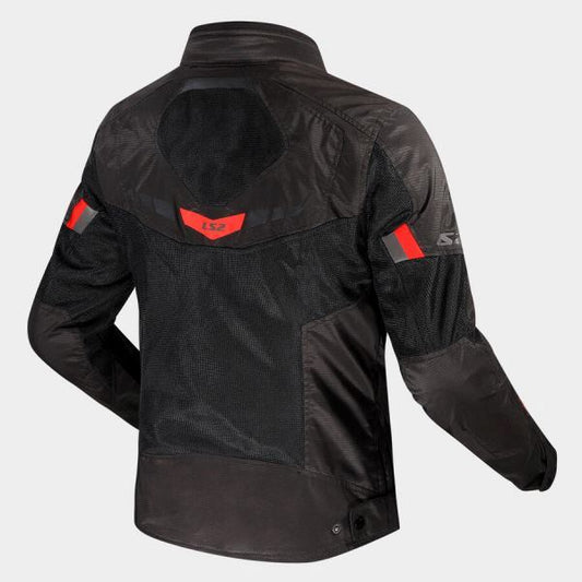 LS2 Garda Air Woman Jacket Black Red