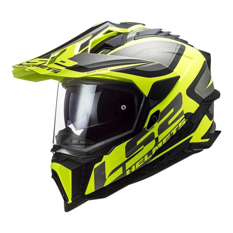 LS2 MX701 Explorer Alter Matt Black H-v Yellow-06 Helmet - Buy Now
