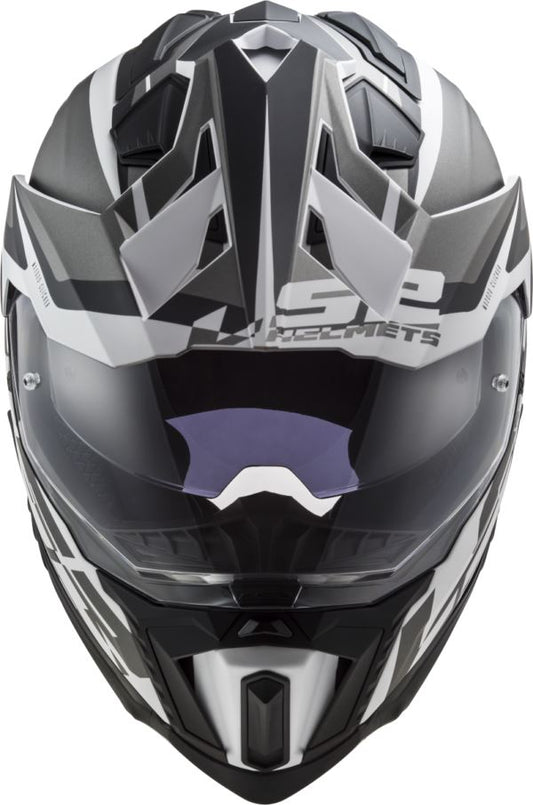 LS2 MX701 Explorer Alter Matt Black White-06 Helmet - Riders Junction