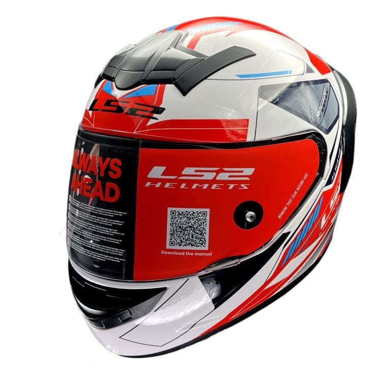 ls2 full face premium helmet ff352 LS2 FF352 Rookie Betha White Red Helmet