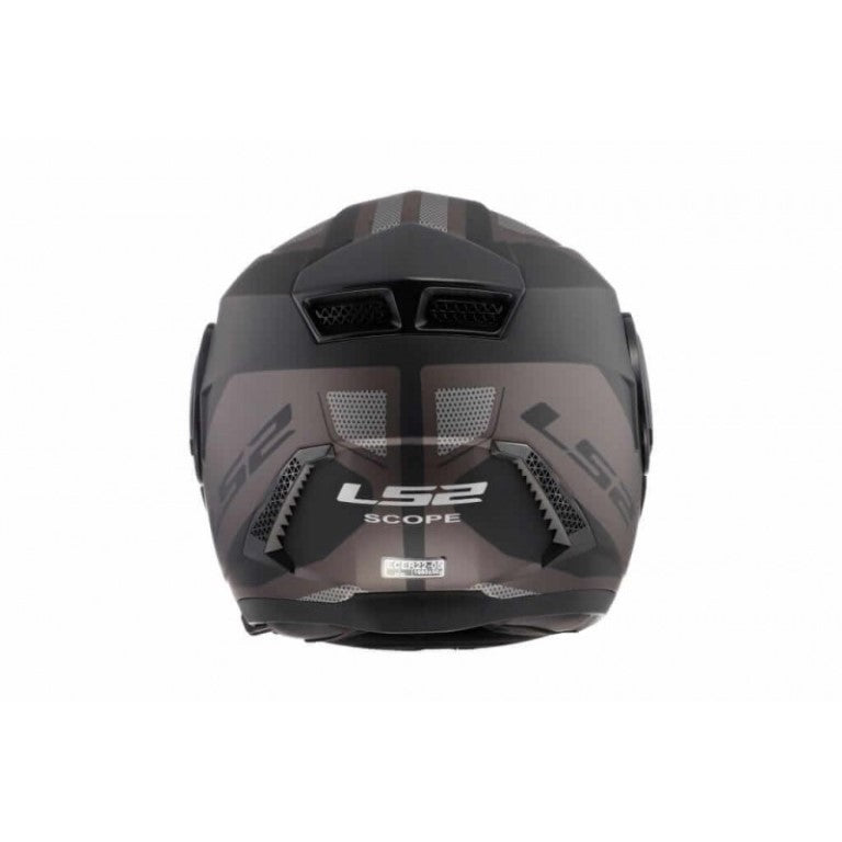 LS2 Helmets Scope Axis Matt Black Titanium Helmets - FF902
