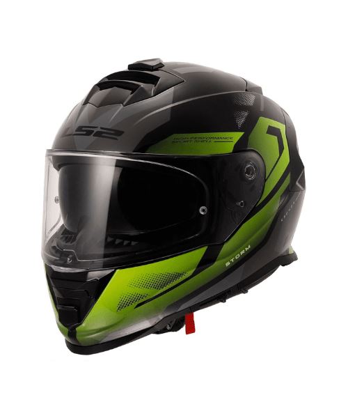 LS2 Helmets Storm II Kronos Helmet – Yellow Grey -FF800