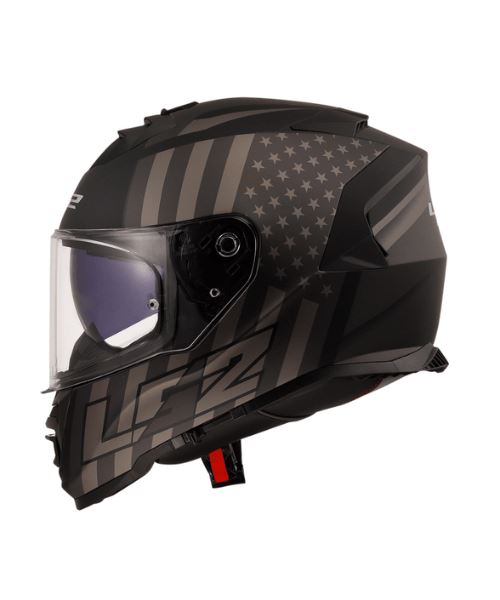 LS2 Helmets Storm Ii Flag Gloss Black Grey-06 - Ff800
