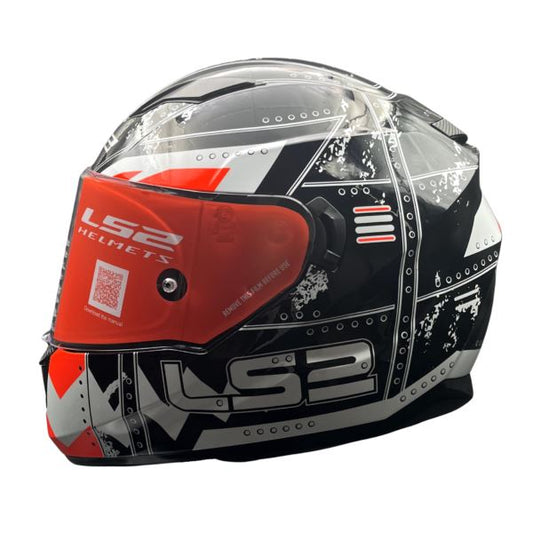 LS2 FF320 Stream Evo Max Black Orange D-ring Helmet - Riders Junction