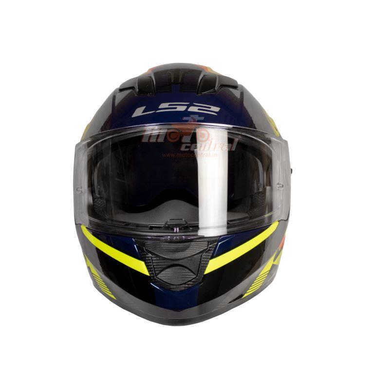 LS2 Helmets Stream Evo Reflex Navy Blue Hi-viz Orange - Ff320