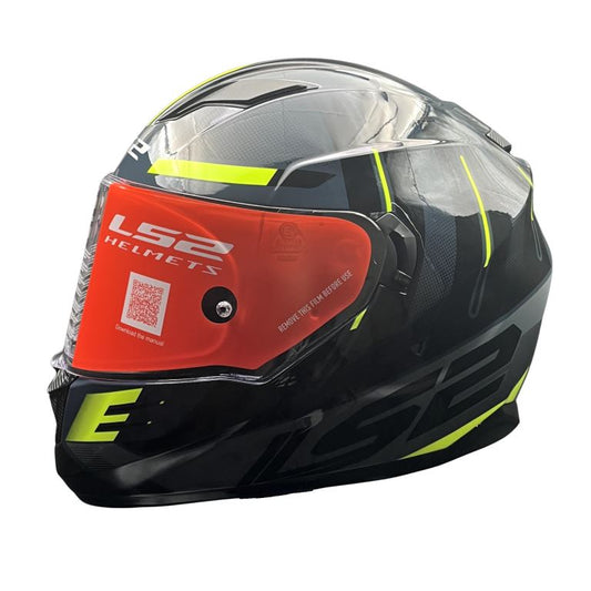 LS2 FF320 Stream Evo Shadow Gl.silver H-v Yellow D-ring Helmet - Riders Junction