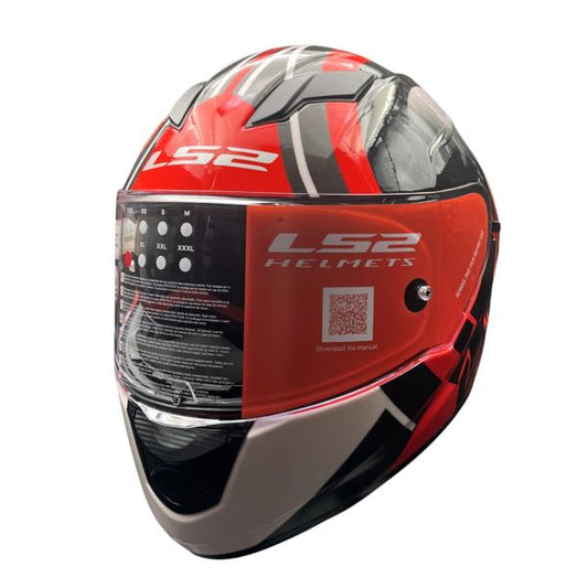 LS2 FF320 Stream Evo Target Black 7c Red D-ring Helmet - Riders Junction