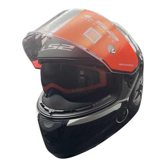 LS2 FF320 Stream Evo Viator Matt Black 7c White D-ring Helmet - Riders Junction